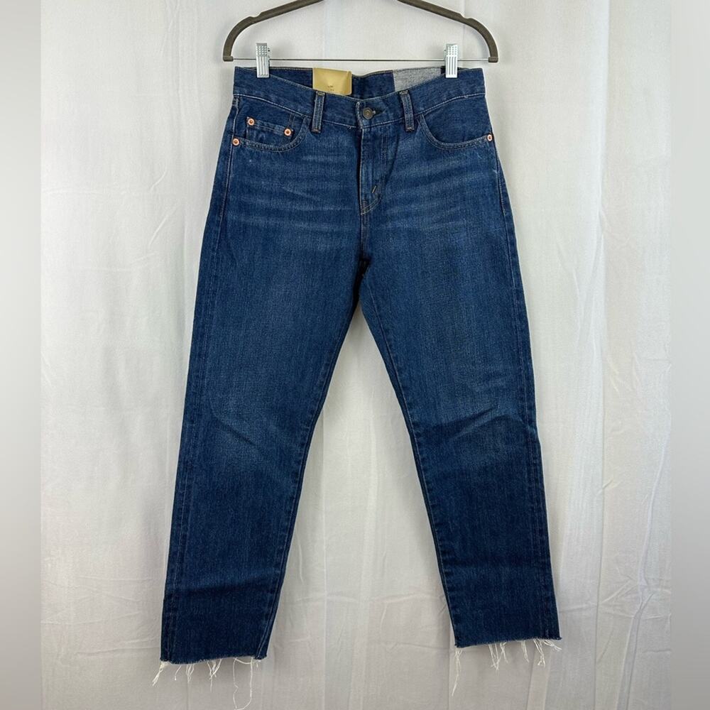NWT Dark Wash Women’s 505 Levi’s Cropped Straight Leg Jeans Size W28